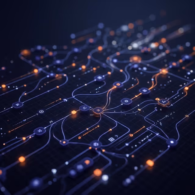 Business automation background